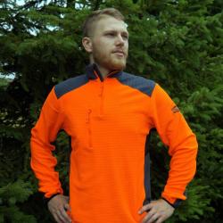 Sweat polaire orange XL
