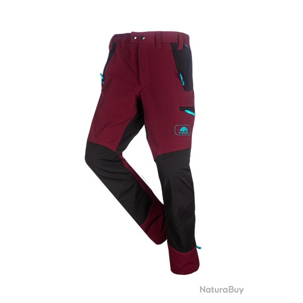 Pantalon de grimpe GECKO Burgundy red S
