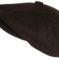 Beret Casquette Gavroche Marron en Laine Feutr&eacute;e Taille Reglable Hartley Taille unique Marron