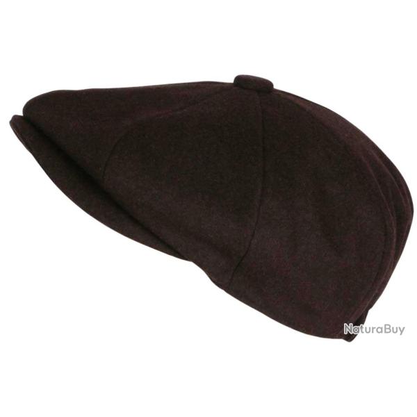 Beret Casquette Gavroche Marron en Laine Feutr�e Taille Reglable Hartley Taille unique Marron