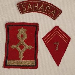 Insignes tissu Compagnie Saharienne guerre d'Alg&eacute;rie