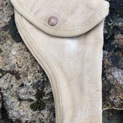 HOLSTER EN TOILE, REVOLVER, CANADIEN, (ANGLAIS WW2)