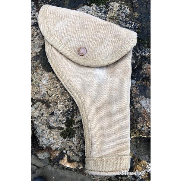 HOLSTER EN TOILE, REVOLVER, CANADIEN, (ANGLAIS WW2)