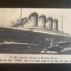 Carte postale TITANIC d'époque 1912
