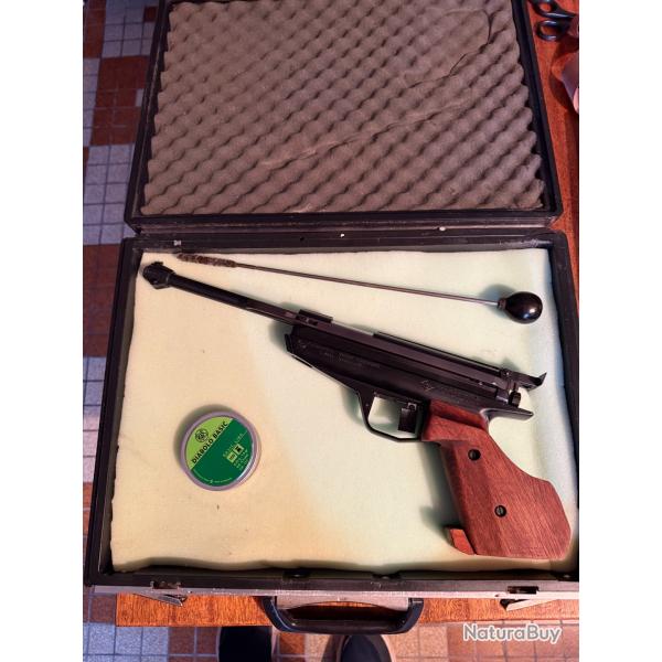 pistolet air comprim� FEINWERKBAU mod�le 80  mono coup cal 4,5mm