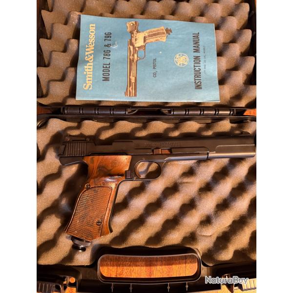 pistolet monocoup CO2  Smith et Wesson modle 79G  calibre 4,5mm