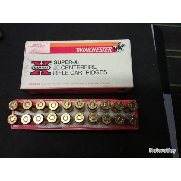 20 Munitions Winchester cal 284 150gr power point (S.P) ref X2842