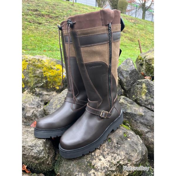 BOTTES CUIR FOURREES NORVEGE DEC