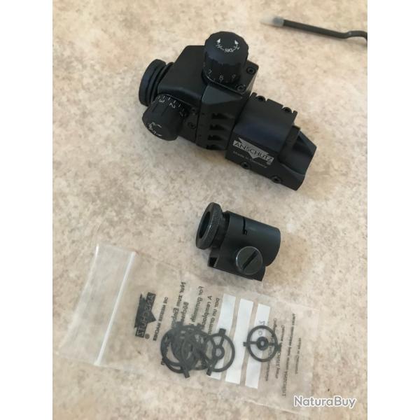 DIOPTRE ANSCHUTZ + PORTE INSERT ETAT PROCHE NEUF