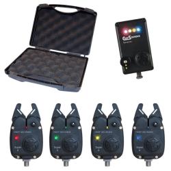 Coffret 4 Détecteurs Carpsounder Super IT avec Centrale SUIT-BK-FS4