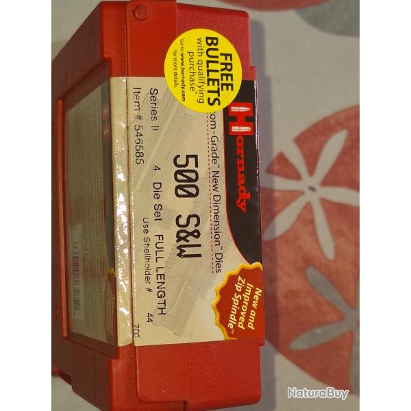 Hornady jeu d outils 500 SW neuf en stock vendu par poudrenoirepro