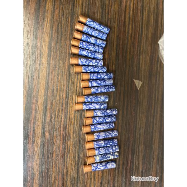 Lot de 20 cartouches double charge 9mm flobert d'poque