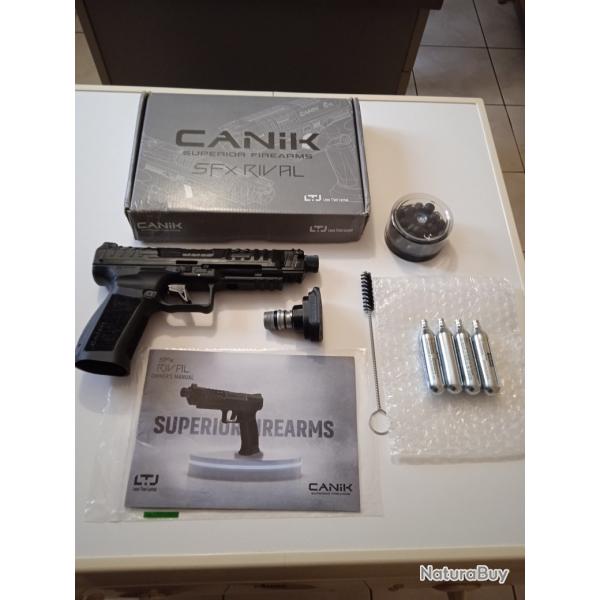 Pistolet de dfense LTL CANIK RIVAL1.50 calibre.50 Black Co2 / 18 Joules