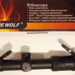 Lunette FIREWOLF 1-4x24 illuminée Vert/Rouge