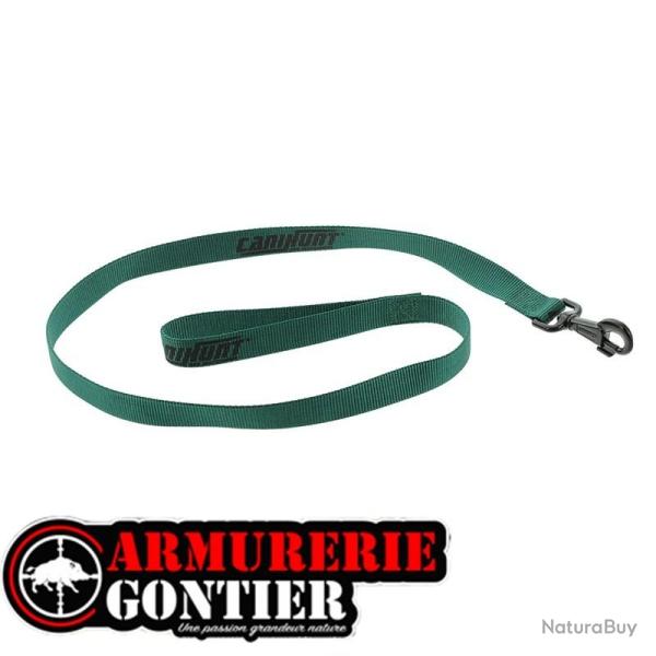 Laisse pour chien CANIHUNT HUNTER FIRST simple plate 2,5 x 0.25 x 120 cm vert