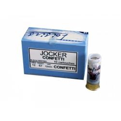 Boite de 10 cartouches jocker 12/67 confetti
