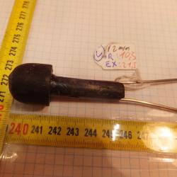 Férule  ou (Embout bouchon) canne fusils  12 mm. Conforme model d'origine.                       (c)