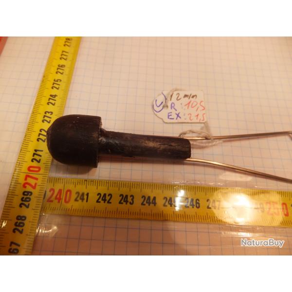 Frule  ou (Embout bouchon) canne fusils  12 mm. Conforme model d'origine.                       (c)