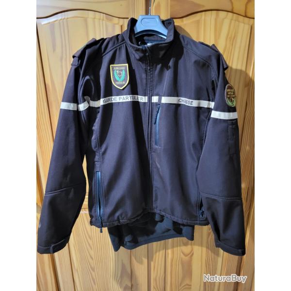 Veste softshel garde particulier
