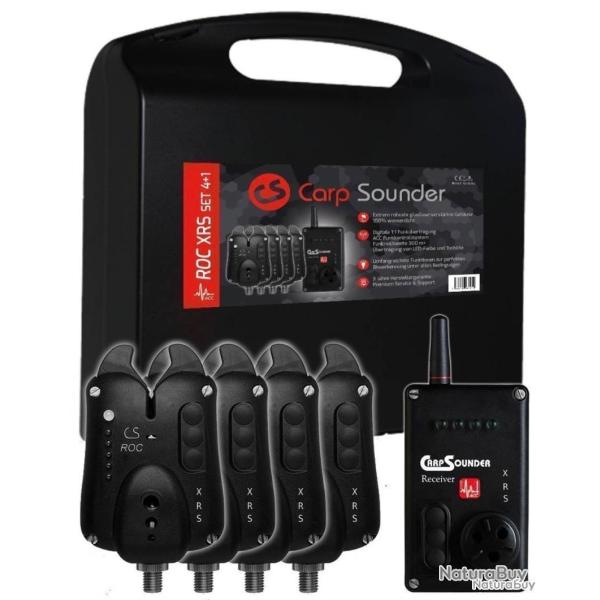 Carp Sounder ROC XRS Black SET - 4 Indicator