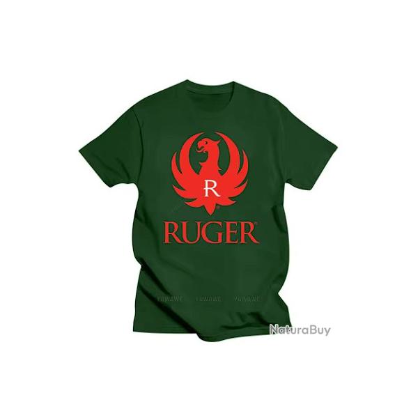 T-shirt RUGER vert LIVRAISON GRATUITE