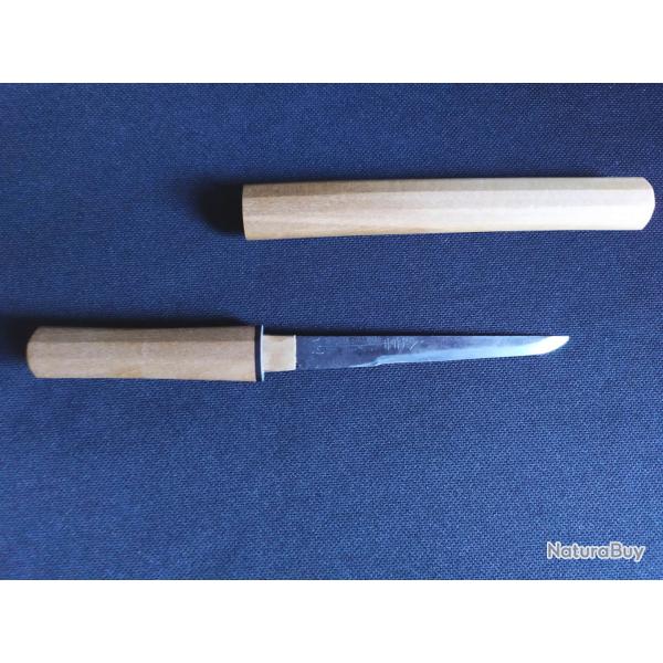 Kogatana lame grav�e et polie, dans son shirasaya - Japon p�riode Edo