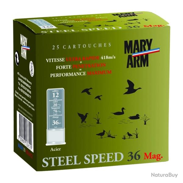 MARY ARM Steel 36 cal.12/76 36gr x25 Acier pb.2+3