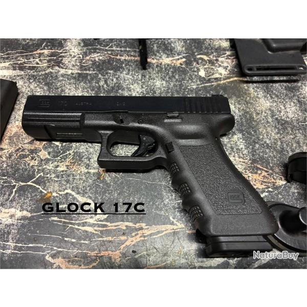 PISTOLET GLOCK  17C 17 COUPS.