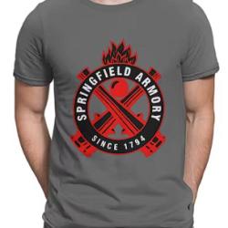 T-shirt SPRINGFIELD gris fonce LIVRAISON GRATUITE