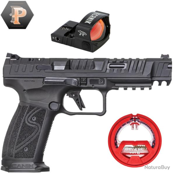 Vente Flash ! Pistolet Canik SFx RIVAL-S DARKSIDE Cal.9X19 + Viseur Canik MO2 + Cordon 9x19
