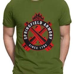 T-shirt SPRINGFIELD vert LIVRAISON GRATUITE