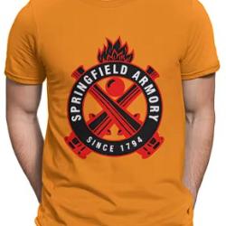 T-shirt SPRINGFIELD orange LIVRAISON GRATUITE