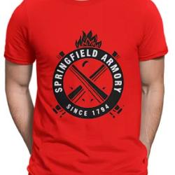 T-shirt SPRINGFIELD rouge LIVRAISON GRATUITE