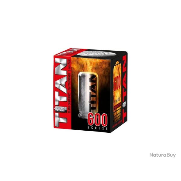 MUNITIONS A BLANC TITAN PERFECTA CALIBRE 9MM PAK X600