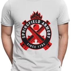 T-shirt SPRINGFIELD blanc LIVRAISON GRATUITE