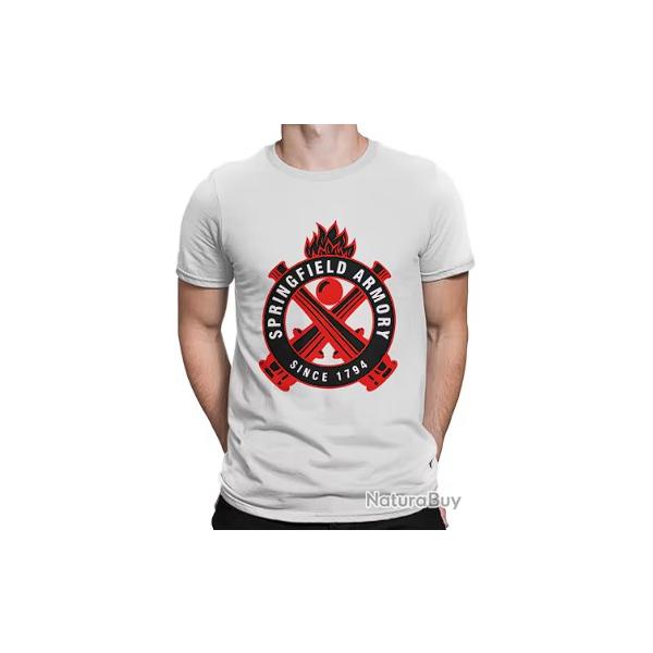 T-shirt SPRINGFIELD blanc LIVRAISON GRATUITE