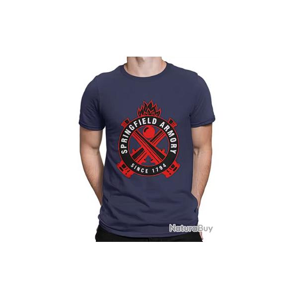 T-shirt SPRINGFIELD bleu marine LIVRAISON GRATUITE