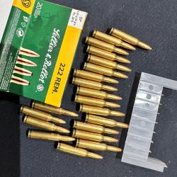 20 Cartouches 222 remington. Sellier bellot