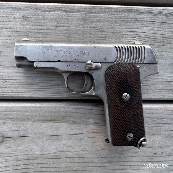 OCCASION - Pistolet Ruby "ALKAR" Alkartasuna  Guernica (Pays-Basque Espagnol) Cal. 7,65mm 32 ACP