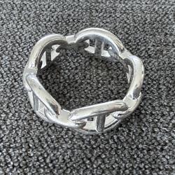 Bague HERMES neuve en argent - chaine d'ancre - taille 52 - Herm&egrave;s