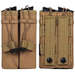 Pochette 2 chargeurs système Molle  #C (Couleur Sable)
