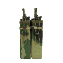 Pochette 2 chargeurs système Molle  #C (Couleur Camouflage Woodland)
