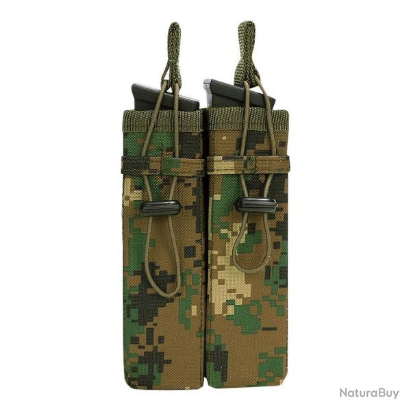 Pochette 2 chargeurs syst�me Molle  #C (Couleur Camouflage Digital)