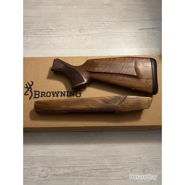 Kit crosse et guarde main browning bar 4X Bois grade 3