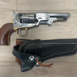REVOLVER PIETTA 1851 NAVY YANK ACIER OLD MODEL CALIBRE cal 44 + Holster cuir