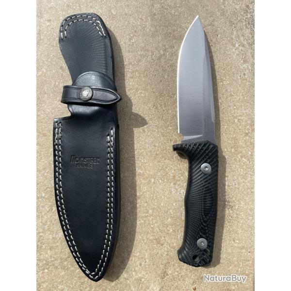 Vends Couteau Lionsteel T5 avec �tui cuir et bo�te d origine