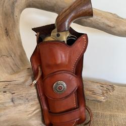 Holster en cuir pour Colt SAA 1873 ou réplique. Gaucher N°08
