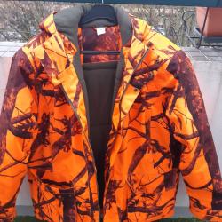 Veste orange Solognac très bon état