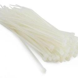 Colliers de serrage "Rilsan" 200x2,5mm - Paquet de 100 Blanc