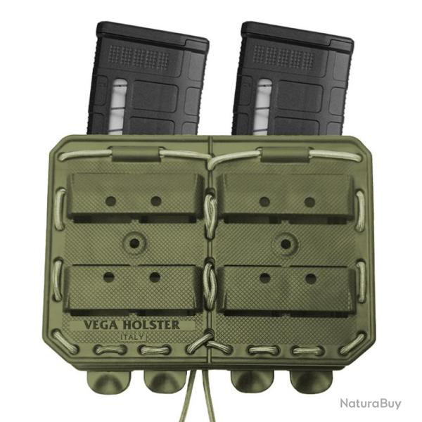 Porte-chargeur double c�te � c�te Bungy 8BL17 cal.5.56 - Vert